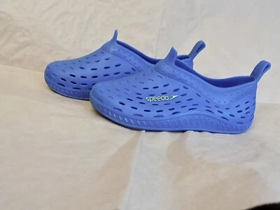 Speedo Niños Azul Acuático Agua Zapato Jalea Sin Cordones Niño Pequeño 5-6 Nuevo Foto 1 de 4