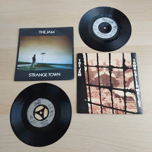 The Jam 45 Vinyl Singles Strange Town & Town Called Malice POSP 34 POSP 400 - Picture 1 of 16