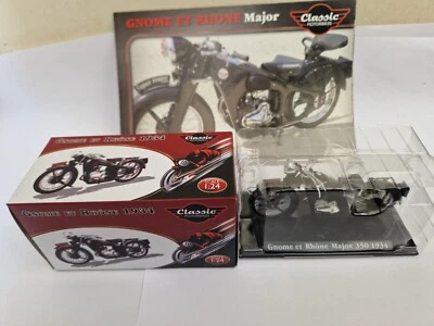 1/24 ATLAS IXO CLASSIC MOTOR BIKES - 1934 GNOME ET RHONE MOTORCYCLE + LEAFLET - Image 1 of 3