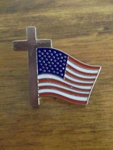 PENNA PUNTALE CROSS & AMERICAN FLAG - Foto 1 di 2