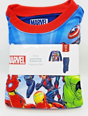 Niños Marvel Heroes Ironman Hulk Capt. America Pijama 2 piezas Ropa de dormir Talla 8 Med Foto 1 de 4
