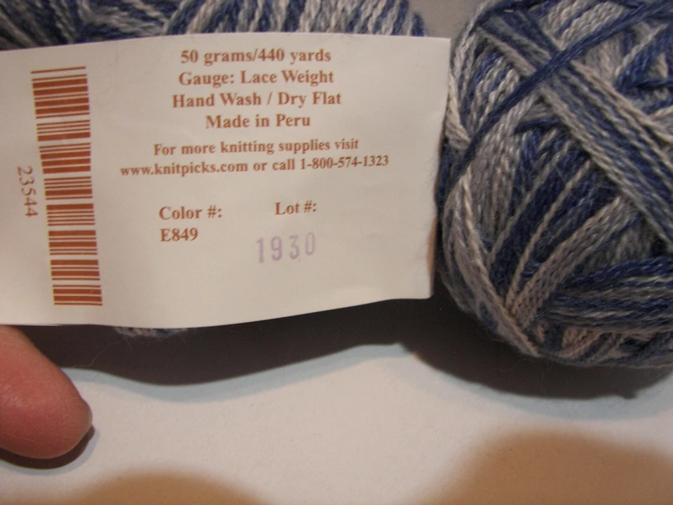 One Ball ~ Knit Picks Shimmer Baby Alpaca % Silk Blend Lace Weight Yarn ~ #E849  - Image 1 of 1