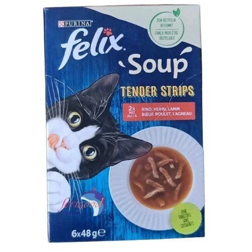 Felix Soup Tender Strips Land 4 x (6x 48g Packung) - Bild 1 von 1