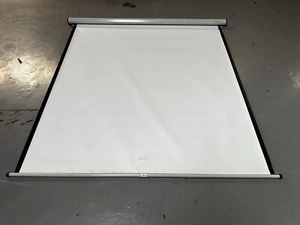 Nobo Wall Projector Screen 5ft 150cm White 170cm Pull Down Home Cinema Theatre - Picture 1 of 8