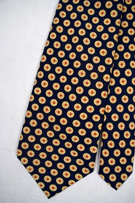 Corbata de cuello de colección años 70 JCPenney hélice en círculos foulard corbata ancha 55" x 4,25" Foto 1 de 4