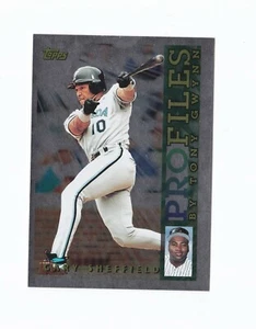 1996 Topps Profiles #NL19 Gary Sheffield Florida Marlins - Picture 1 of 2