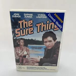 The Sure Thing DVD 1985 Region 4 John Cusack Daphne Zuniga Ex-Rental - Picture 1 of 5