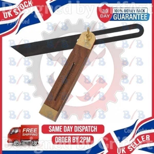 ADJUSTABLE 10" BEVEL CARPENTER SLIDING GAUGE HARD WOOD ANGLE FINDER MARKING TOOL - Picture 1 of 4