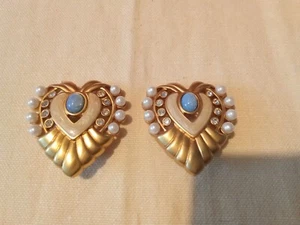 Clipohrringe Elizabeth Taylor Collection 1994 passend zu der Brosche Vintage - Bild 1 von 5