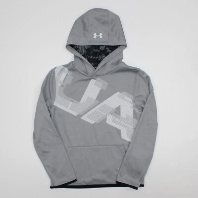 Under Armour Boys Armour Fleece Printed Hoodie 1318228 035 Youth Large Gray - Image 1 of 4