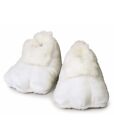 White Plush Bunny Adult Shoes (Pair) Easter Rabbit Mascot Feet Costume Slippers