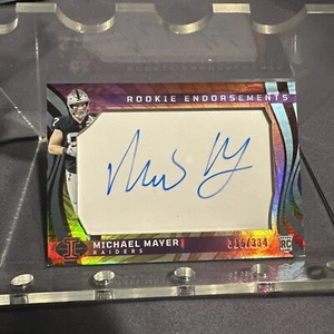 2023 Panini Illusions - Rookie Endorsements #RE-MMR Michael Mayer /334 (AU, RC) - Picture 1 of 2