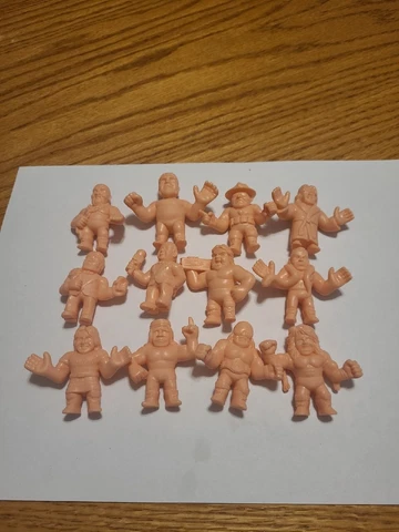 Lot of 12 - M.U.S.C.L.E. Men WWF WWE Lucha Libre Wrestling Muscle Retro Figures Cover