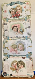1900 Victorian Two Century Calendar Christian Herald Bible House NY L.Klopsch - Picture 1 of 6