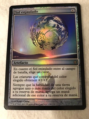 Spanish MTG Sol enjaulado (Caged Sun) New Phyrexia 132/175 Regular Rare - Image 1 of 2