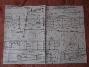 RCM&E Plans of the Micro Barnstormer an indoor sports model of 29" wingspan - Picture 1 of 2