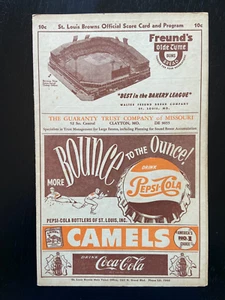 May 13, 1951 Detroit Tigers at St. Louis Browns Program Scorecard Game 2 - Picture 1 of 3