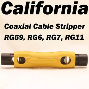 Koax Koaxialkabel Abisolierer Werkzeug für RG6 RG59 RG7 RG11 CAT5 CAT6 CAT5e RJ45 TV - Bild 1 von 7