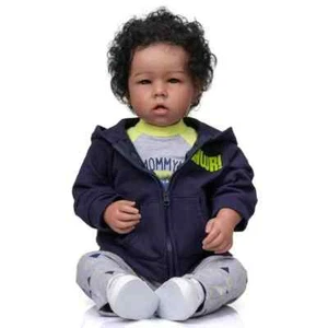 20 Reborn Baby Liam: African American Boy Doll of High Quality - Perfect Collect - Picture 1 of 5
