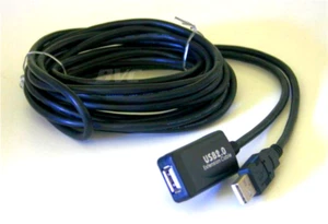 16 Ft. USB 2.0 Extension Cable - M-F w/ Active ASIC Chip Connect Up to 5 Cables - Picture 1 of 2