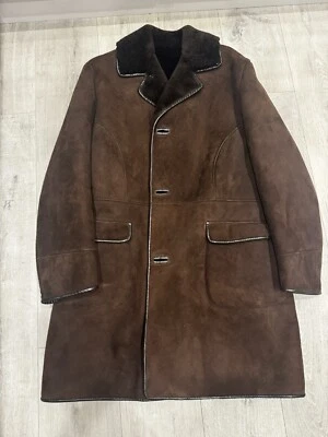 Vintage Dark Brown Nurseys Sheepskin  Coat M/l - Image 1 of 4