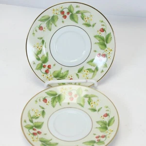 Noritake Lynbrook Saucers 5-7/8" Lot of 2 Strawberries 2790 - Picture 1 of 6
