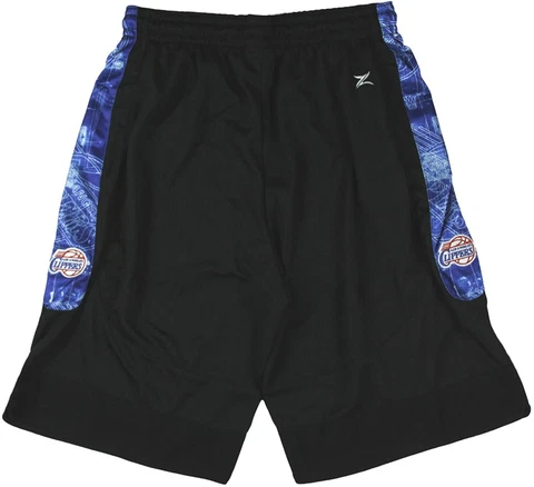 Zipway NBA Basketball Men's Los Angeles Clippers Blue Print Shorts, Black Cover