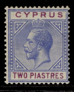 CYPRUS GV SG92, 2pi blue & purple, LH MINT. Cat £32. - Picture 1 of 1