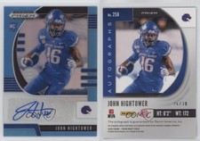 2020 Panini Prizm Draft Carolina Blue /30 John Hightower IV #258 Rookie Auto RC