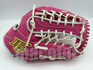 Japan Hi-Gold Pro Order 13" Outfield Baseball Glove White Pink T-Web RHT Limited - Picture 1 of 4