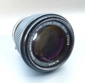 Vintage 70s 80s Nikkor / Nikon A I:3.5 f43 - 86mm Zoom Camera Lens Medium Japan - Picture 1 of 12