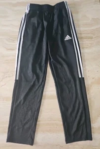 Unisex Adidas Pants Medium Size 10/12 Pockets White Logo Kids Youth - Picture 1 of 20