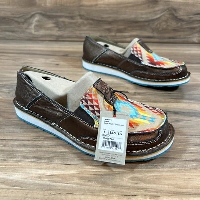 Ariat Cruiser Womens 8 |Copper Metallic/Rainbow Aztec| Slip On Loafer 10029744 - Image 1 of 4