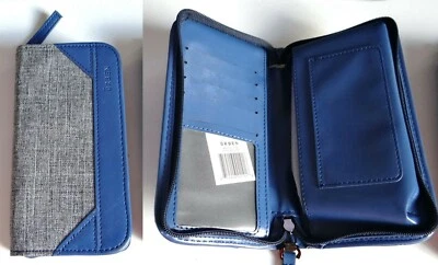 ORBEN Zip-Around Phone Wallet Clutch Blue/Gray - Image 1 of 4