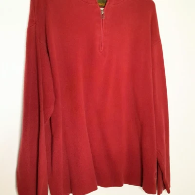 Suéter Pullover Timberland Talla XL Rojo Elastizado Manga Larga Cremallera Para Hombre Pull Over Foto 1 de 4