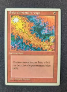 Magic Mtg French White Border Red Elemental Blast near mint - Picture 1 of 1