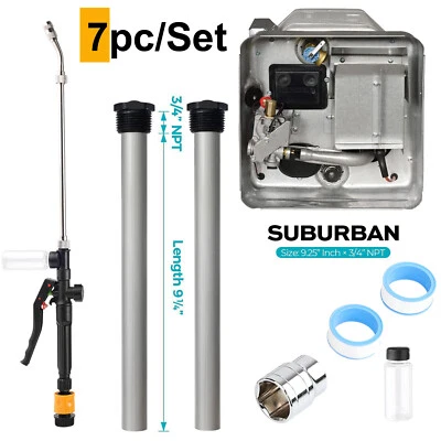 AUTOXBERT RV Water Heater Magnesium x2 Anode Rod&Flush Wand Tank Rinser For Suburban SET