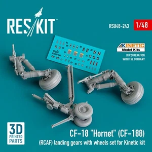 CF-18 Hornet (CF-188) (RCAF) landing gears with wheels set for Kinetic kit 1:48 - Picture 1 of 10