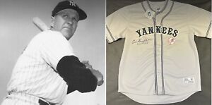 RARE Enos Slaughter (died 2002) HOF 1985 PSA/DNA New York Yankees Signed Jersey
