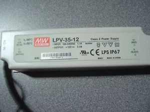 Netzteil LPV-35-12,12V Ausgangsspannung 35 Watt UL zertifiziert MEAN WELL (U) - Bild 1 von 6