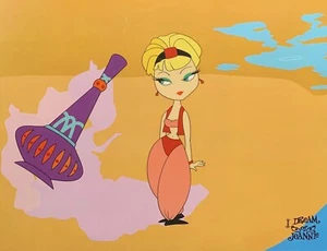  I DREAM OF JEANNIE TV Series Sericel Animation Art Cel 11" x 14" Barbara Eden - Picture 1 of 7