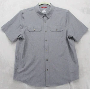 Gerry Hemd mit Knopfleiste Herren Large grau einfarbig Polyestermischung - Bild 1 von 13