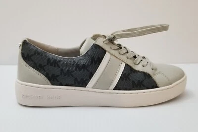 Tenis con cordones Michael Kors MK Monae Signature Logo negro/gris para mujer talla 7 Foto 1 de 4