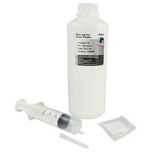 1000ml Nachfülltinte schwarz Universal für HP Canon Brother Dell Epson Drucker - Bild 1 von 9