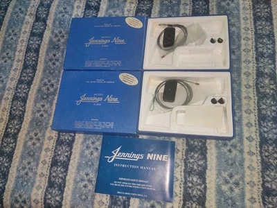 2- Jennings Nine Factory Original Boxes, Locks, Manual  Made In USA Vintage  - Image 1 of 4