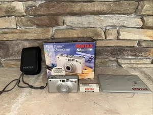 Pentax IQZoom 120 SW 35mm 28-120mm Point & Shoot Film Camera Works Box, Remote - Picture 1 of 5