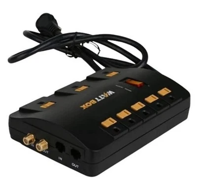 WattBox WB-200-8PS 8-Outlet Coax Ethernet Surge Protector - Image 1 of 3