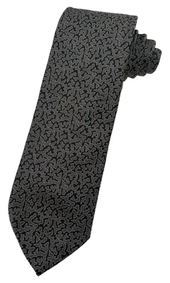 Robert Talbott Tie Heavy 100% Silk Best Of Class Mens Paisley Black Gray EUC - Image 1 of 4