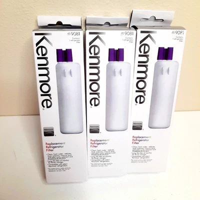 3 Pack Kenmore 9081 469081  Refrigerator Water Filter New Sealed 46-9081 US ship - Image 1 of 4