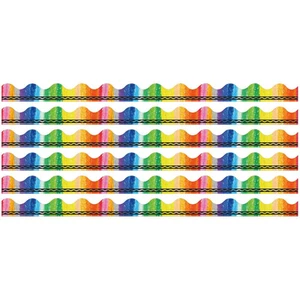 Crayola Rainbow Deco Trim, 37 Feet Per Pack, 6 Packs - Picture 1 of 2